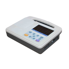 Digital 5 inch LCD touch screen 3 Channel  12Leads Synchronously Acquisition Record ECG Machine Veterinary ECG
